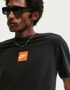 Nike Памучна тениска с овално деколте Черен