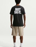 Nike Памучна тениска с овално деколте Черен