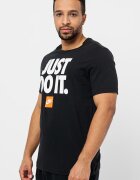 Nike Памучна тениска Sportswear с принт Черен