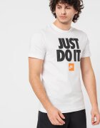 Nike Памучна тениска Sportswear с принт Черен/Бял