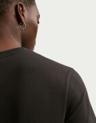 Nike Памучна тениска Swoosh с лого Черен/Жълт/Лавандула