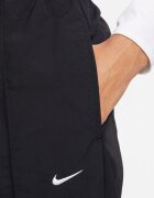 Nike Панталон с джобове встрани и широк крачол Черен