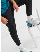 Nike Панталон за бягане с Dri Fit - Черен/Сребрист