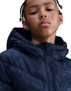 Nike Подплатено зимно яке с качулка Тъмносин