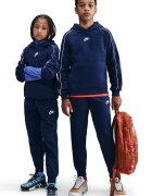 Nike Поларен спортен екип Club Бял/Тъмносин