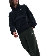 Nike Поларен спортен панталон Club с регулируема талия - Бял/Черен