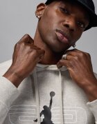 Nike Поларено баскетболно худи с лого Светло сив