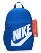 Nike Раница с лого и ненесер за моливи - 20 л Бял/Кралско Синьо