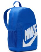 Nike Раница с лого и ненесер за моливи - 20 л Бял/Кралско Синьо