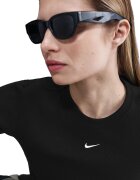 Nike Рипсена слим тениска Черен