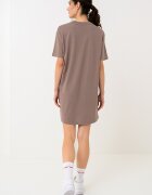 Nike Рокля-тениска Sportswear Essentials с овално деколте Кафяв/Сиво-кафяв