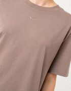 Nike Рокля-тениска Sportswear Essentials с овално деколте Кафяв/Сиво-кафяв