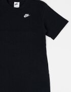 Nike Рокля тип тениска с лого Черен