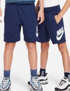 Nike Шорти Sportswear Club със скосени джобове Бял/Тъмносин