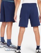 Nike Шорти Sportswear Club със скосени джобове Бял/Тъмносин