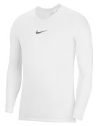 Nike Слим блуза с Dri Fit и лого Бял