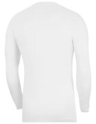 Nike Слим блуза с Dri Fit и лого Бял