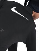 Nike Слим блуза за бягане Tempo Swoosh с овален подгъв Бял/Черен