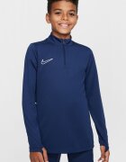 Nike Слим футболна блуза с лого Тъмносин/Мръснобял