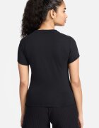 Nike Слим тениска с модал Черен/Бял