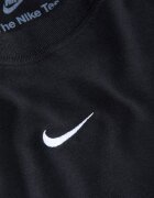 Nike Слим тениска с модал Черен/Бял