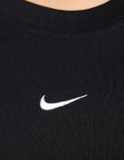 Nike Слим тениска с модал Черен/Бял
