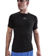 Nike Слим тениска за фитнес с Dri-Fit Бял/Черен