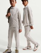 Nike Спортен екип с еластична талия Светло сив/Мръснобял