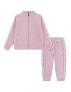 Nike Спортен екип с ленти с лога встрани Пастелнорозов/Бял