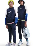 Nike Спортен екип с лого Бял/Петролно синьо/Син