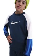 Nike Спортен екип с лого Бял/Петролно синьо/Син