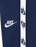 Nike Спортен екип с цип и лого Бял/Тъмносин