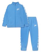 Nike Спортен екип с цип и лого Пастелносин/Бял