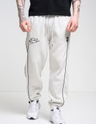 Nike Спортен панталон Air с бродирано лого Черен/Мръснобял