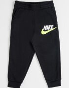 Nike Спортен панталон с памук с бродирано лого Черен