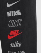 Nike Спортен панталон с памук с лого Черен