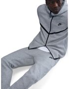 Nike Спортен панталон с памук с регулируема талия - Светлосив меланж