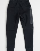 Nike Спортен панталон с памук с заден джоб с цип Черен/Tъмносив