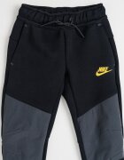 Nike Спортен панталон с памук с заден джоб с цип Черен/Tъмносив