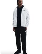 Nike Спортен панталон с връзка и лого - Черен