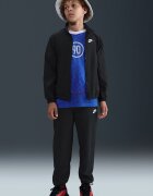 Nike Спортен панталон Sportswear с цип Бял/Избеляло черно