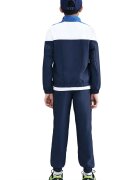 Nike Спортен панталон Sportswear с цип Бял/Кралско Синьо/Тъмносин