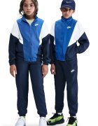 Nike Спортен панталон Sportswear с цип - Бял/Кралско Синьо/Тъмносин