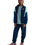 Nike Спортен панталон Sportswear с цип Тъмносин/Бледозелен