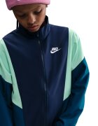 Nike Спортен панталон Sportswear с цип Тъмносин/Бледозелен