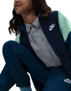 Nike Спортен панталон Sportswear с цип Тъмносин/Бледозелен