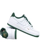 Nike Спортни обувки Air Force 1'07 Mini Jewel - бяло-зелени - естествена кожа