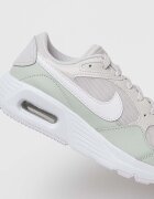 Nike Спортни обувки Air Max SC с кожа Пепеляво сиво/Бял/Светло бежово