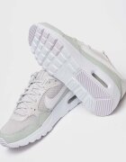 Nike Спортни обувки Air Max SC с кожа Пепеляво сиво/Бял/Светло бежово