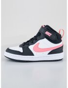 Nike Спортни обувки Court Borough 2 с кожа и текстил - Бял/Черен/Розово